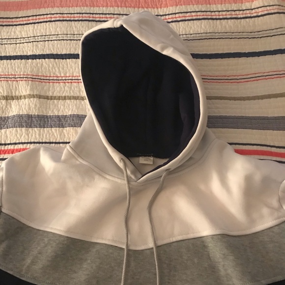 Very unique hoodie!!  3XL, blue/white/gray. - Picture 2 of 3